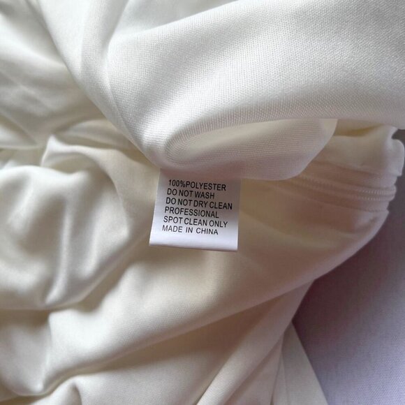 NWT IEENA FOR MAC DUGGAL WHITE RHINESTONE LONG EVENING FORMAL DRESS - 14 - Picture 14 of 15